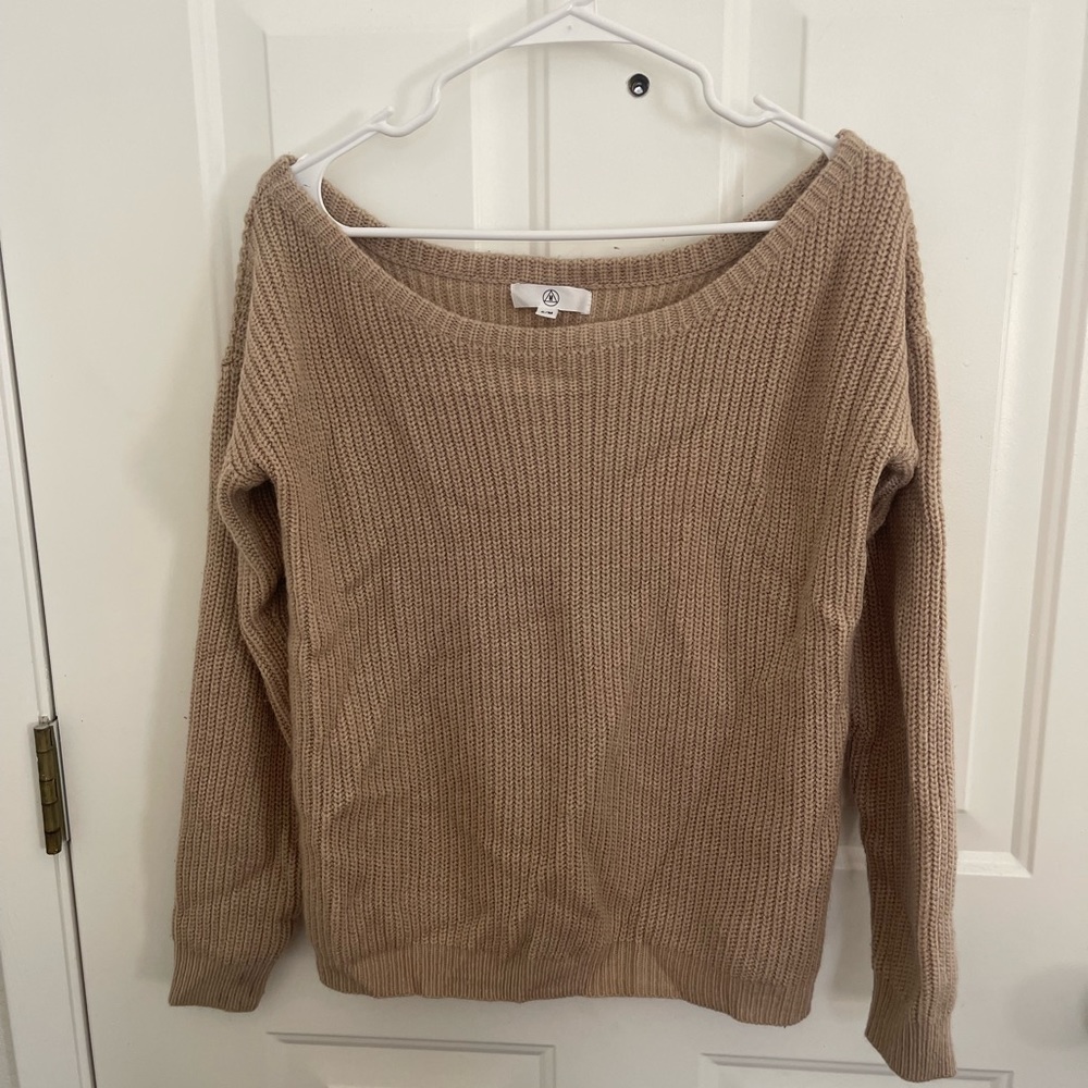 MisGuided Light Pink Off the Shoulder Sweater Size Small/Medium